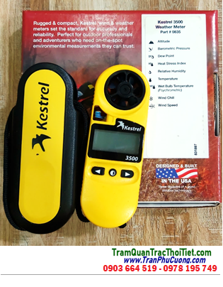 Kestrel 3500 Weather Meter, Máy đo vi khí hậu Kestrel 3500 Weather Meter _Xuất xứ Mỹ (Made in USA)